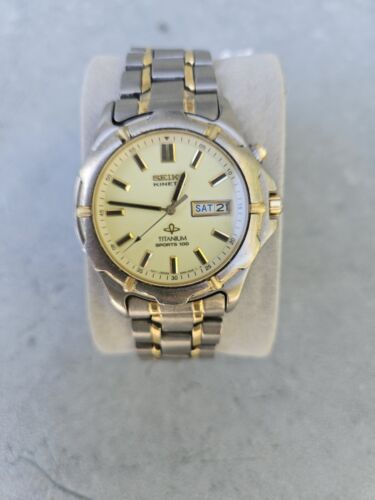 Seiko Kinetic Titanium Sports 100 Watch. New Capacitor Seiko Kinetic Titanium Sports 100 Watch. New Capacitor