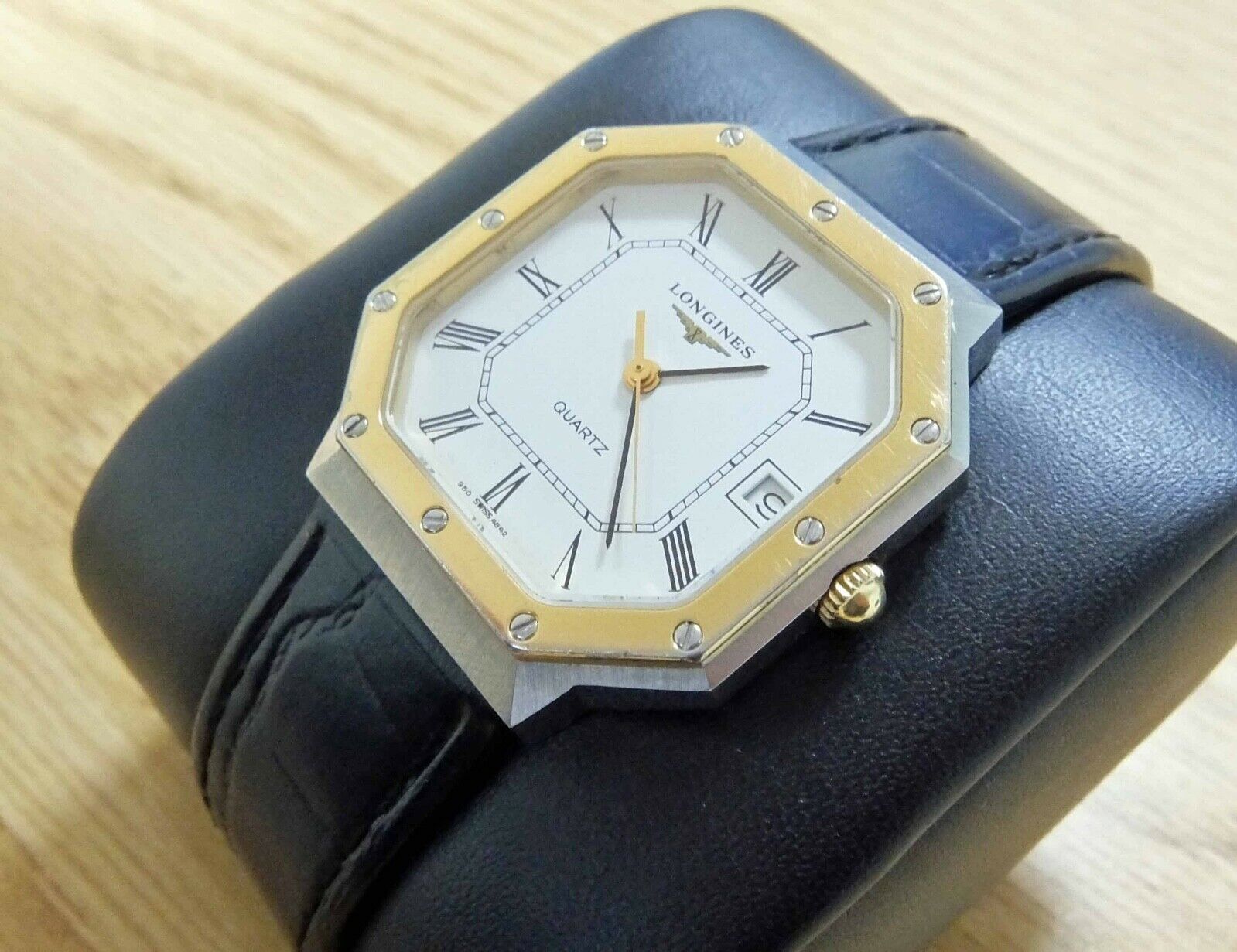 Vintage Longines Quartz L950.2 Hexagonal Gents Watch Working Well