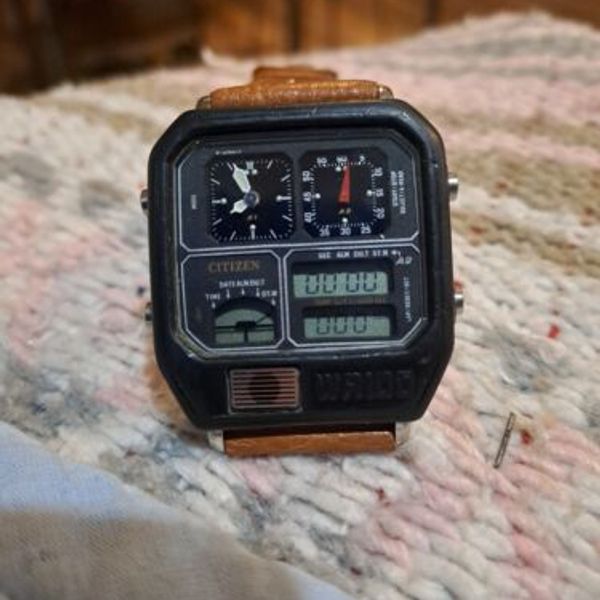 時計 CITIZEN ANA-DIGI TEMP 8982-089618 Vintage Citizen Ana-digi Temp Watch 8982 Made in Japan for