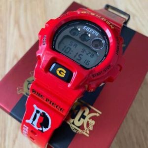 Casio G Shock One Piece Monkey D Luffy Fire Red Dw 6900 Japan Edition Watchcharts