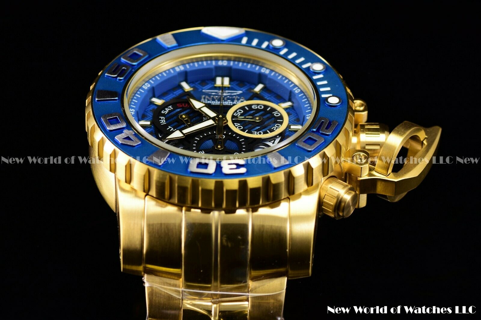 Invicta sea hunter iii blue 70mm best sale