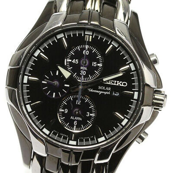 SEIKO Excelsior V172-0AK0/SSC139 Cal.V172 chronograph Solar Powered ...