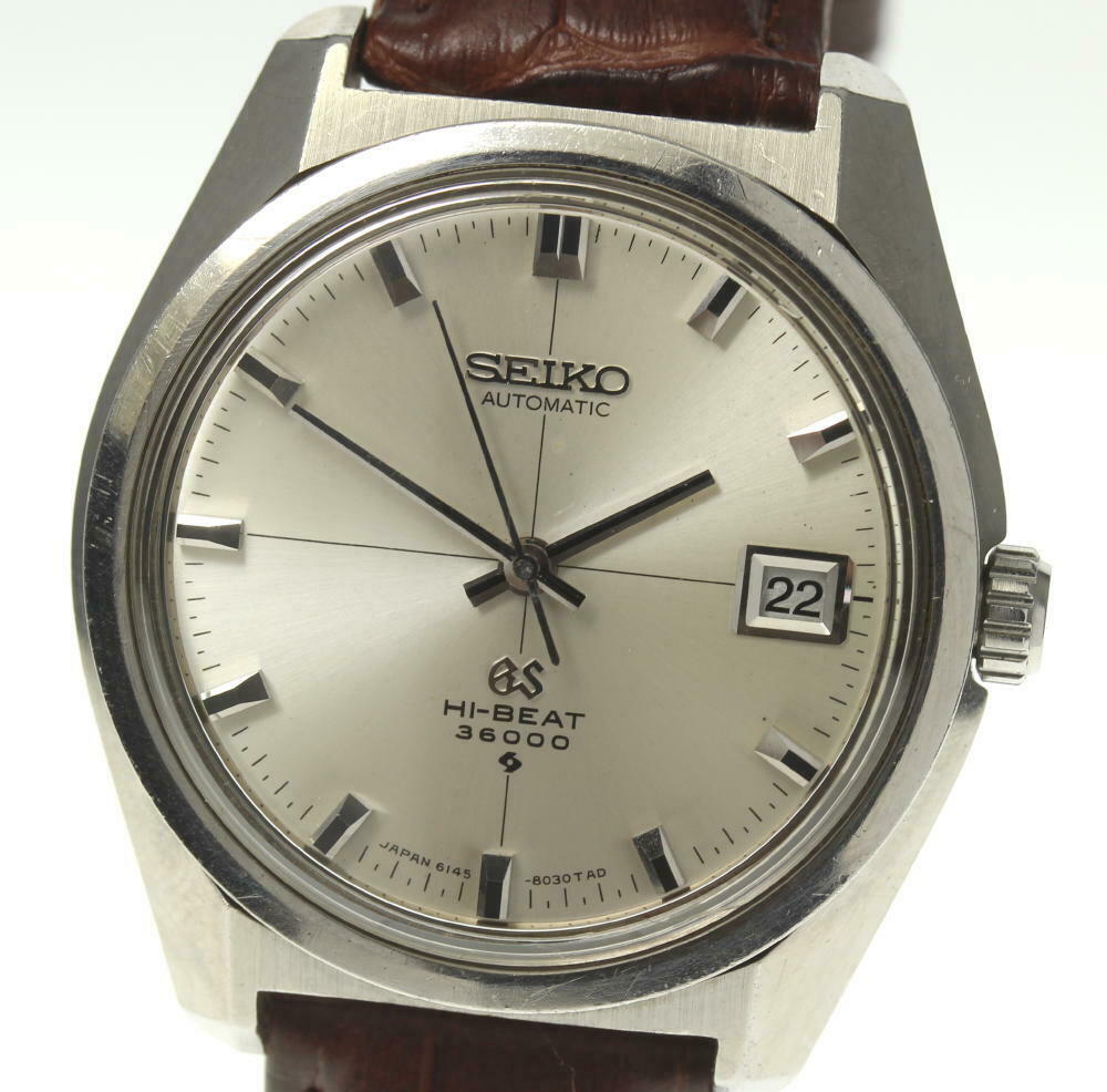 GRAND SEIKO Hi-BEAT Date 6145-8000 Automatic cal,6145A Men's Watch ...