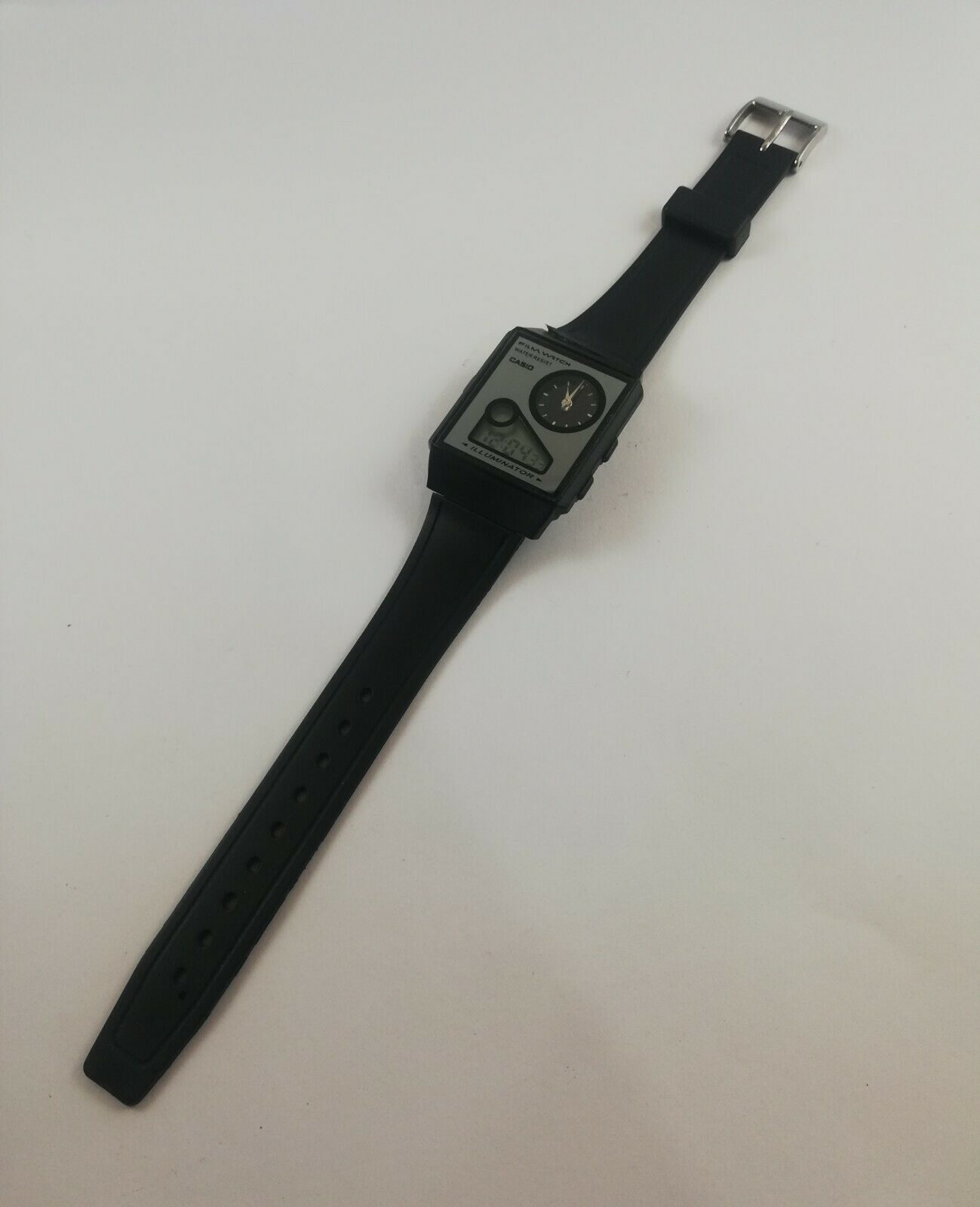 CASIO film watch DUAL TIME 腕時計 Yahoo!オークション -「casio フィルムウォッチ」の落札相場