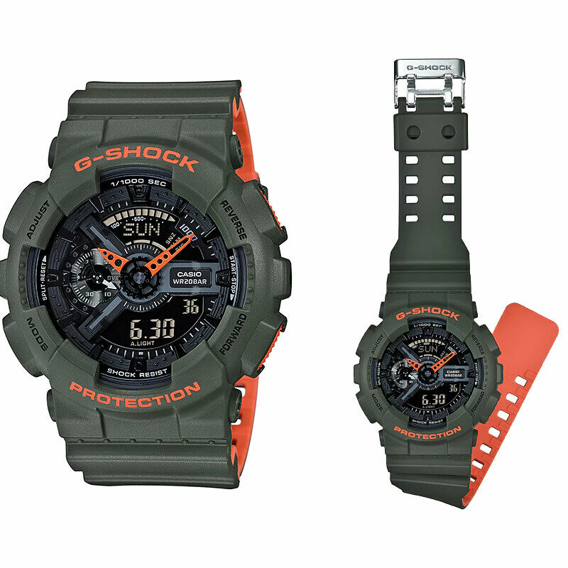 g shock green and orange