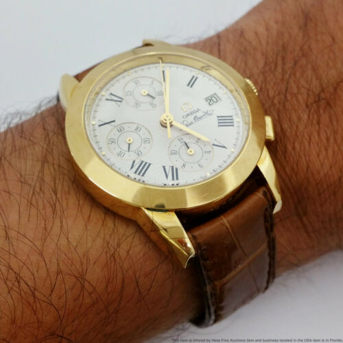 Omega Louis Brandt Chronograph Automatic CAL.1158 Gold 18K Mens 38mm  175.0500