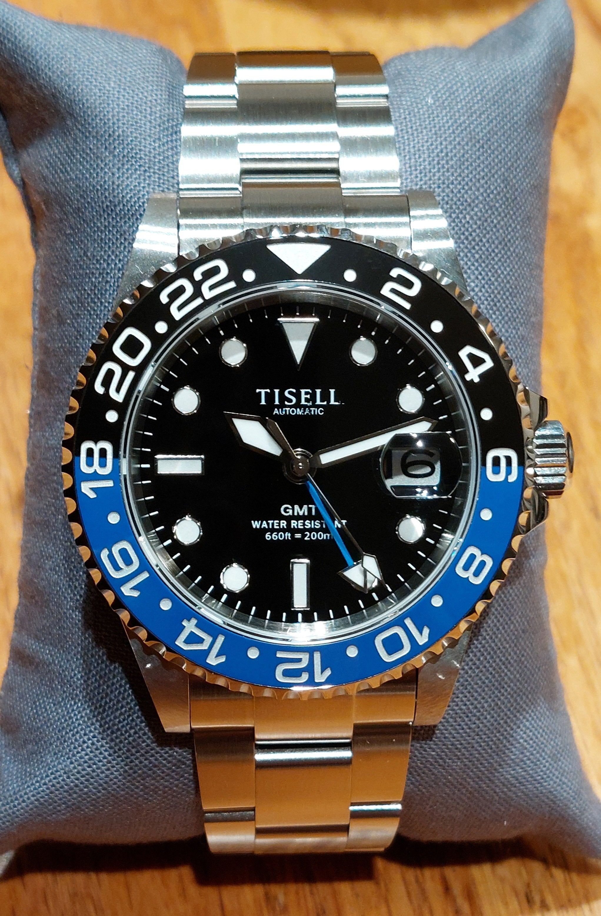 SOLD: Tisell GMT with Miyota 9075 | WatchCharts Marketplace