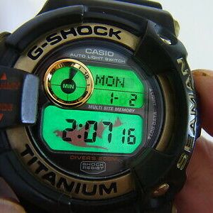 G-Shock SEAMAN DW-9952GWC-8 Titanium Casio Watch W/Box & tag