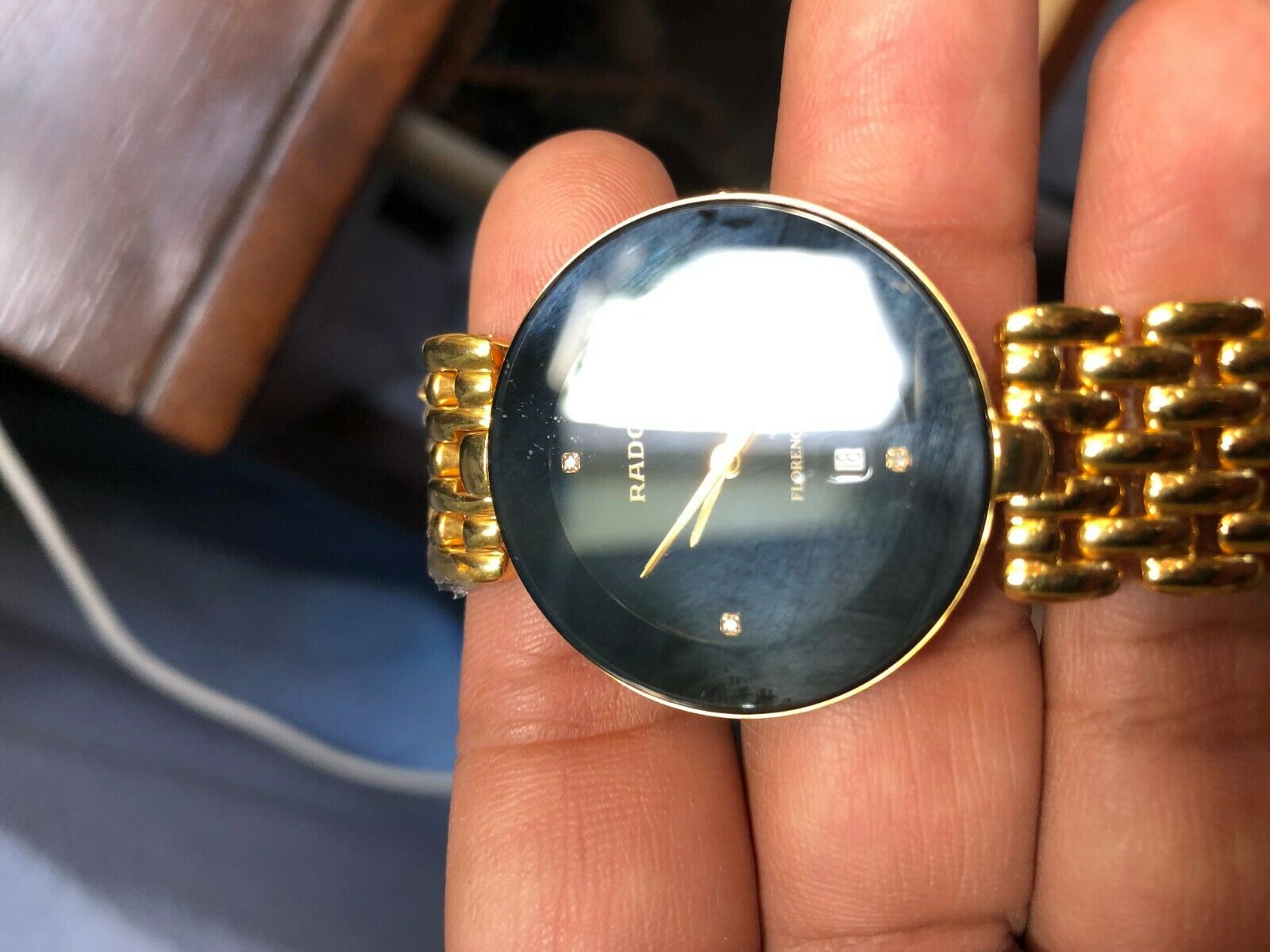NEW RADO FLORENCE Date Quartz Gold Men