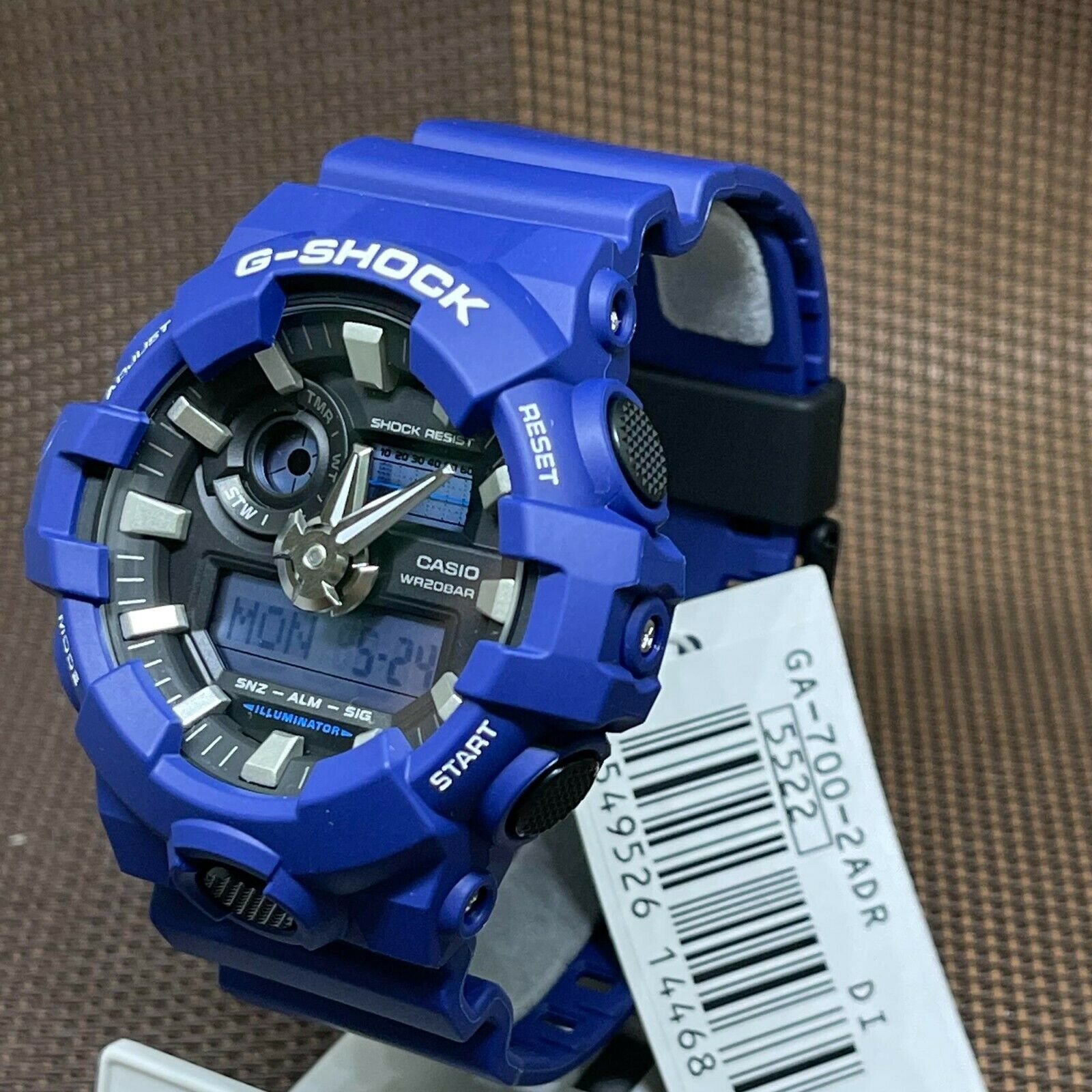Casio G-Shock GA-700-2A Super illuminator Blue Analog Digital 
