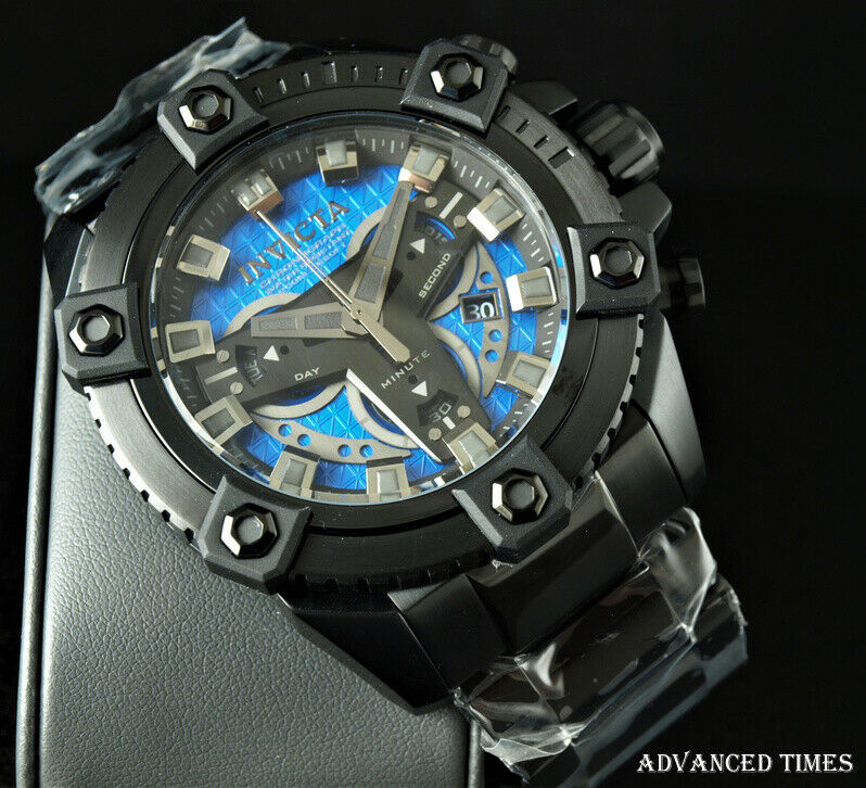 Invicta 63mm Grand Octane Coalition Forces Swiss Chrono BLUE Dial BLACK SS Watch WatchCharts