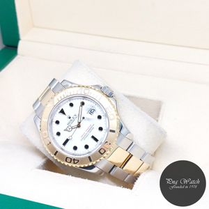 SOLD] ROLEX OYSTER PERPETUAL YACHT-MASTER HALF-GOLD BLUE Ref 16623