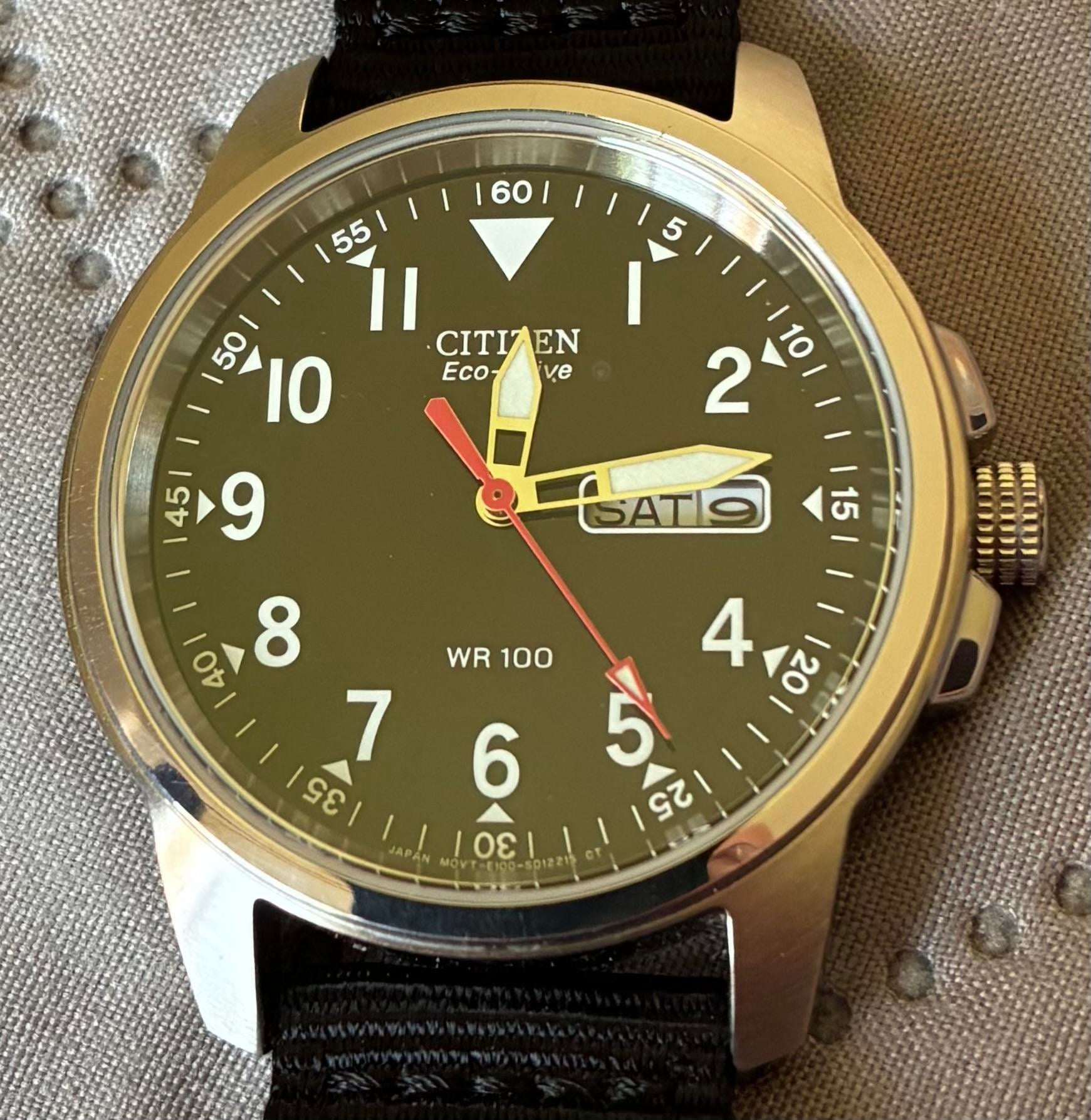 WTS] Citizen Chandler Eco Drive BM8180-03E Pilot/Field Watch Black