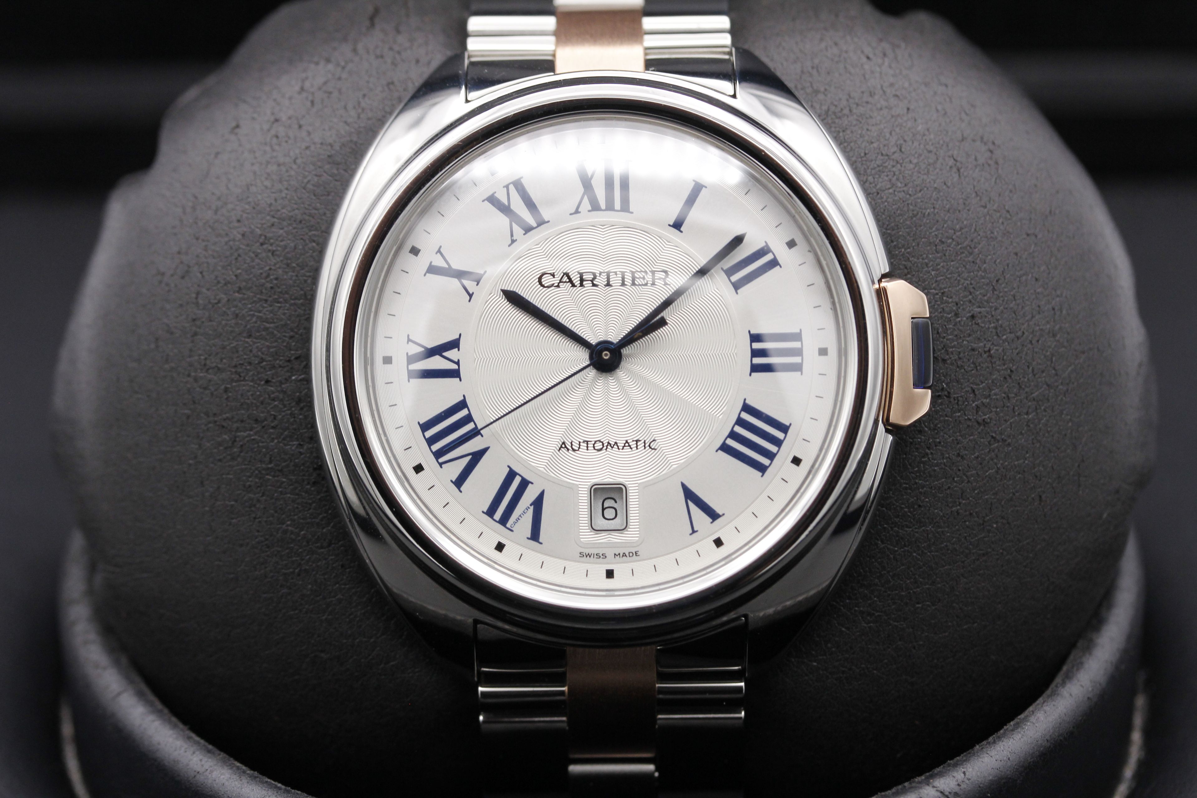 FSOT Cartier Cle De Cartier W2CL0002 Silver Roman Two Tone Rose