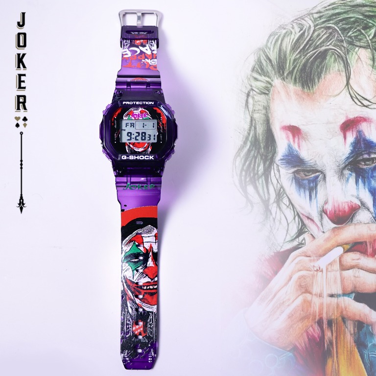 Joker G Shock DW 5600 Custom Designed Watch Joker Why So