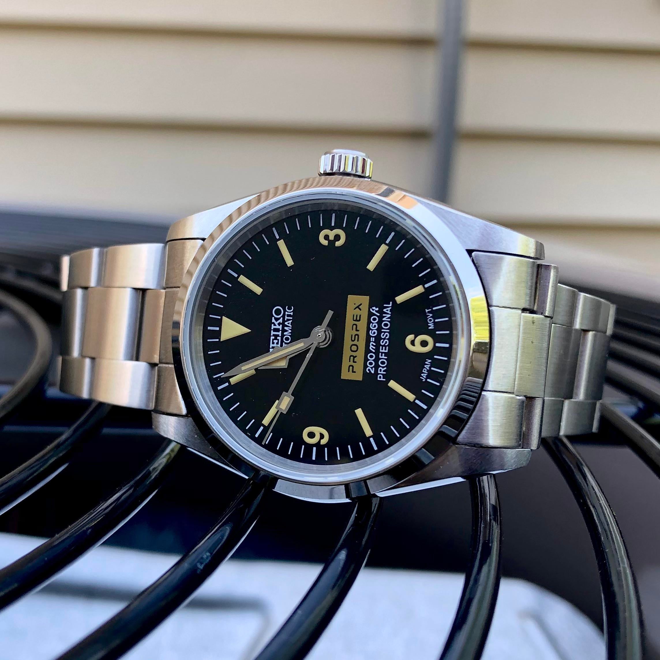 WTS] 36mm Seiko NH38 Explorer Mod | WatchCharts Marketplace