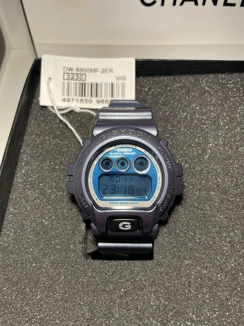 100% Authentic limited edition new Casio G-Shock Blue Metallic