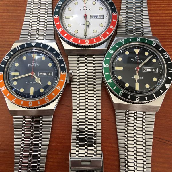 Timex Q Mod FS: Timex Q Reissue full kit x 3 *LNIB* | WatchCharts Marketplace