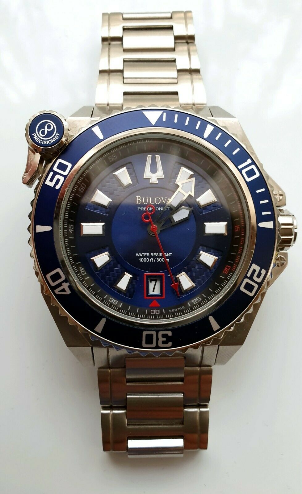 Bulova Precisionist CATAMOUNT 98B168 Diver Watch, Blue Dial