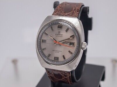 1969 4u2fix - Edox Acapulco 202 SS Men's 37mm 21j Automatic Day