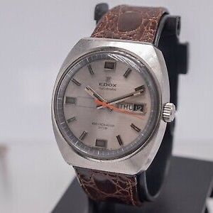 1969 4u2fix - Edox Acapulco 202 SS Men's 37mm 21j Automatic Day