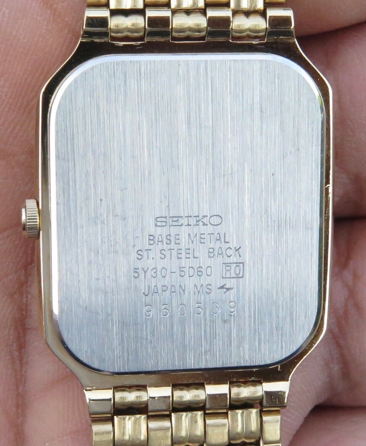 Vintage Seiko 5Y30-5D60 Quartz Thin Dress Watch 26.75mm
