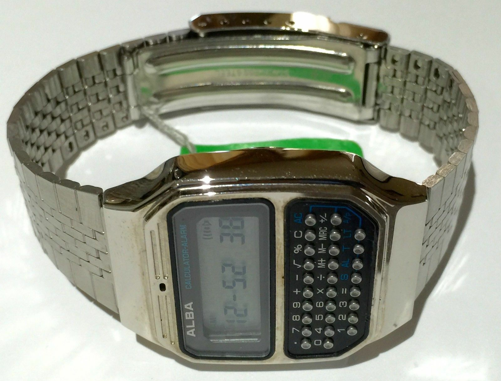 ALBA SEIkO カリキュレーター Y739-5000 デジタル腕時計 NOS VINTAGE ALBA (by SEIKO pulsar ) CALCULATOR ALARM WATCH