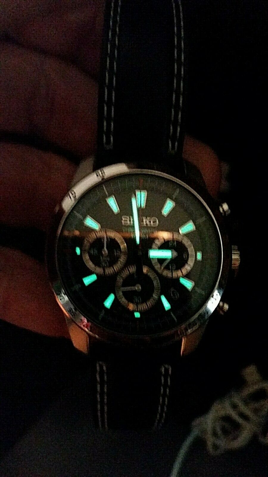 Leather Seiko Chronograph Ssb031p1 Seiko Chronograph Stainless