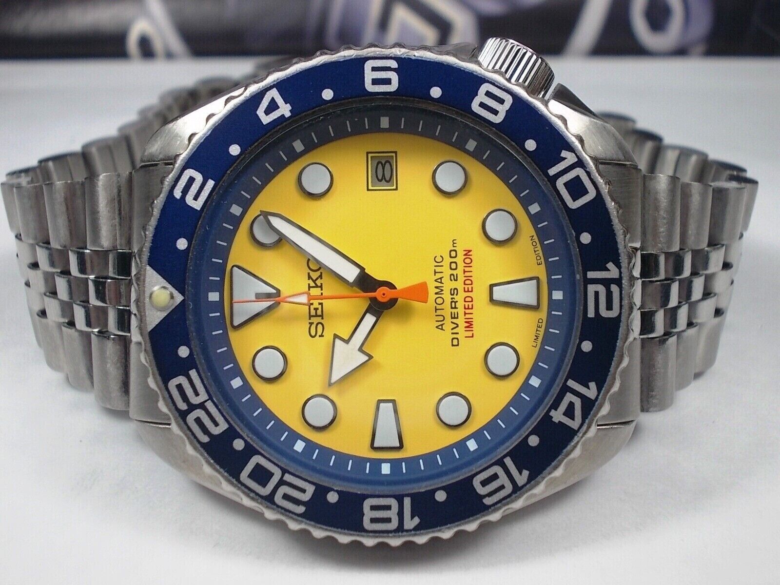 VINTAGE SEIKO DATE DIVERS MENS WATCH 7002 7000 YELLOW SUMO LTD EDITION 182479 WatchCharts Marketplace