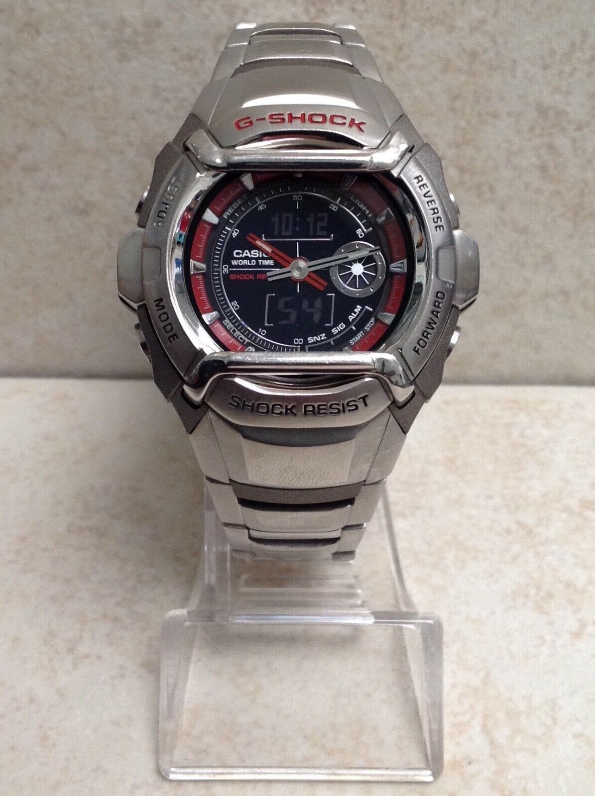 RETRO CASIO G-SHOCK G-520D-4A (2759) CLASSIC ANALOG & DIGITAL