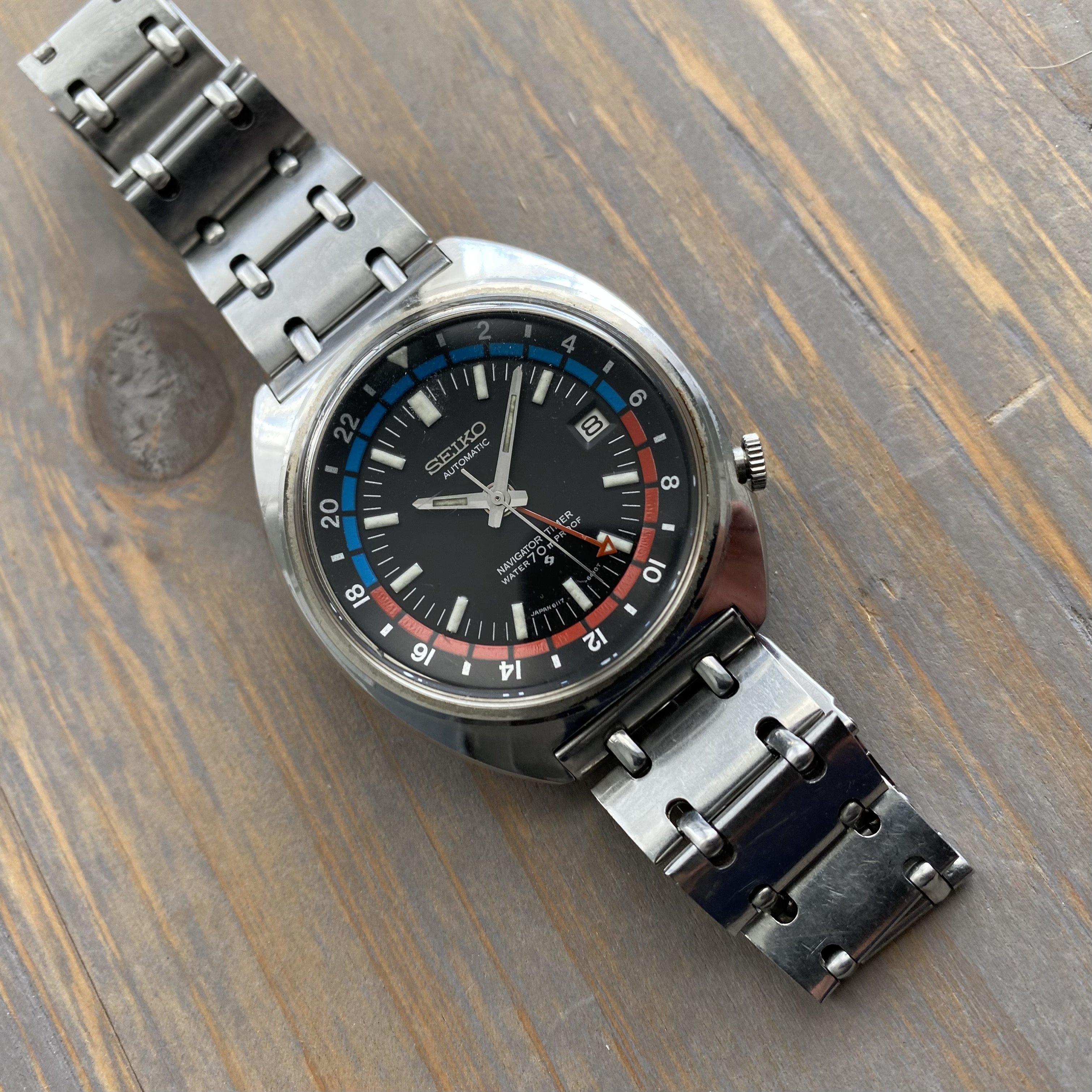 550 USD] Vintage Seiko Navigator Timer GMT on original bracelet