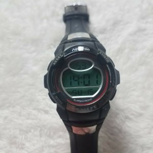 Armitron Orologio Sportivo 40/8439RBKTC - Rosso E Nero, LCD, Cronografo, Sveglia, Impermeabile 50m