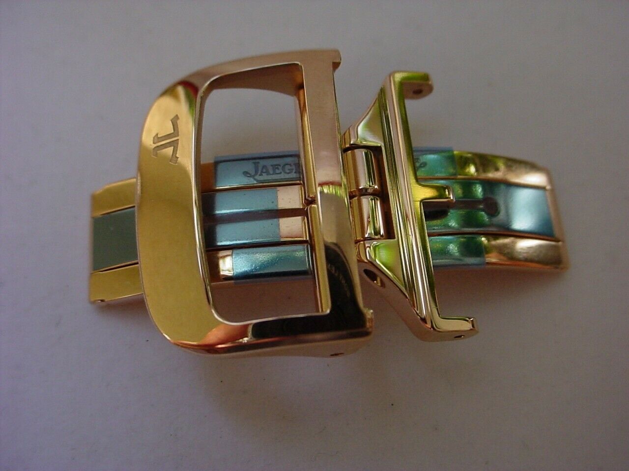 NEW JAEGER LECOULTRE 18K ROSE GOLD 20MM FOLDING BUCKLE 3 BLADES