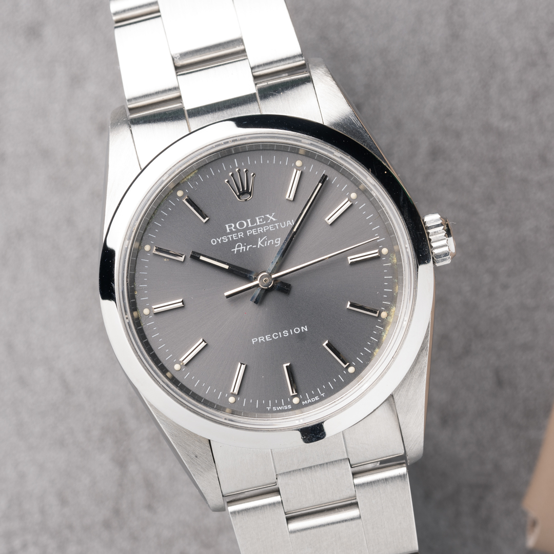 WTS 1991 Rolex Air King Ref. 14000 Grey Dial with Recent Service