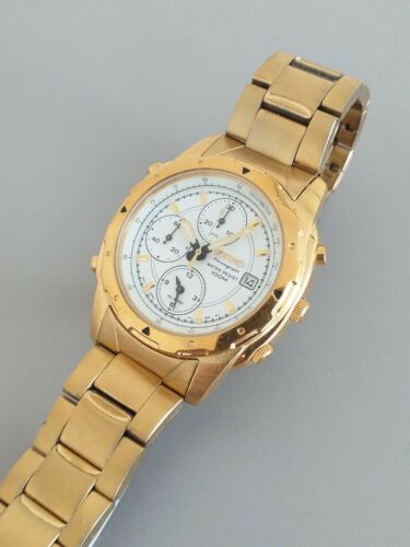SEIKO - 7T32-6M10 Gold 5 Button Alarm /Chronograph Watch - 100m |  WatchCharts