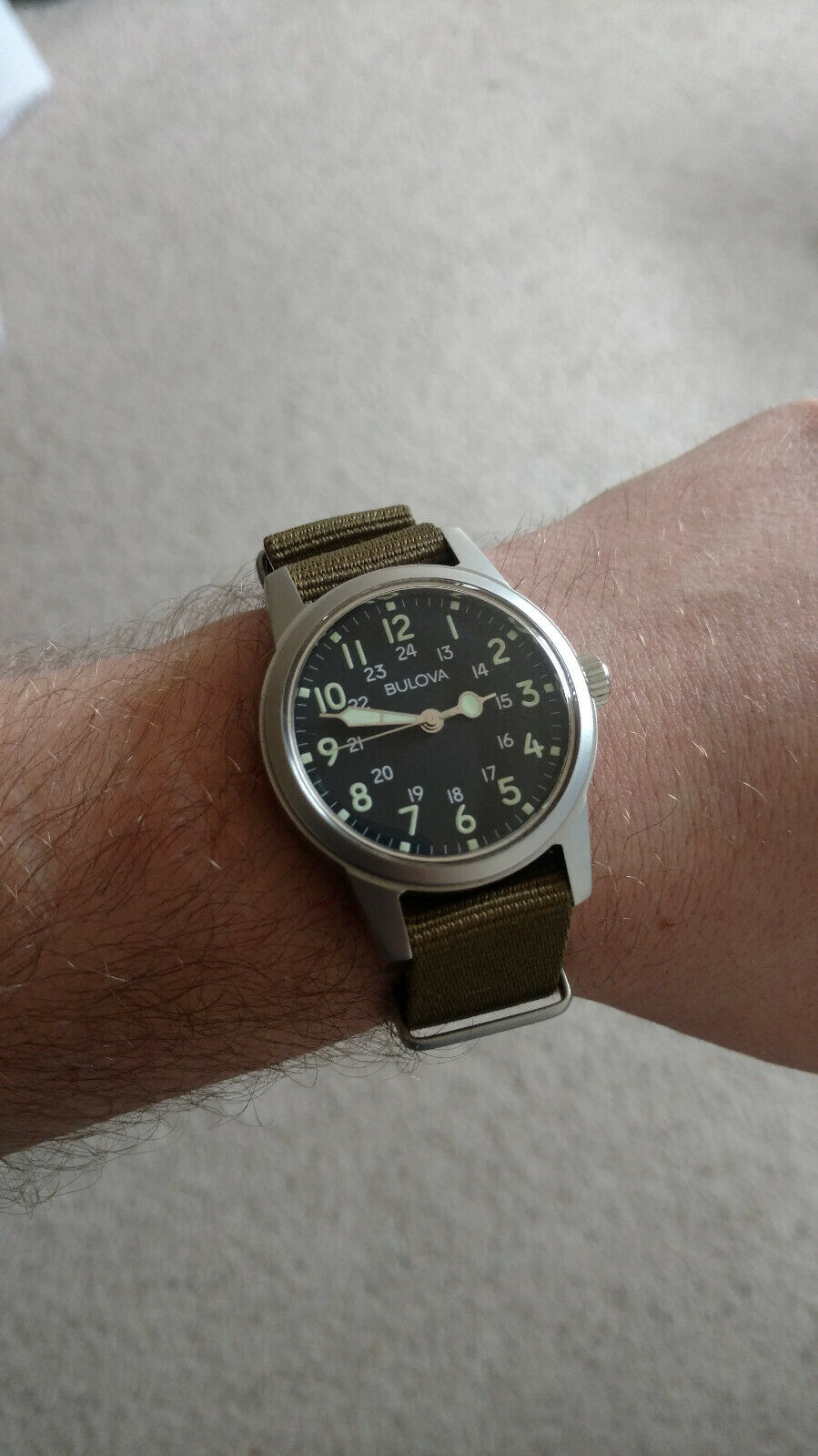 bulova wwii hack watch limited edition 96a19
