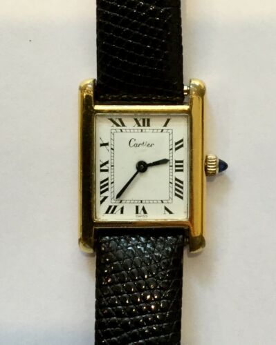 vintage cartier women's tank watch