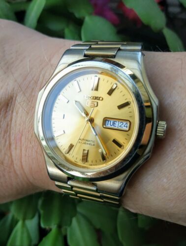 Seiko 5 SNKK52 'Nautilus' 'Seikonaut' Gold 7S26 03R0 Automatic Watch |  WatchCharts