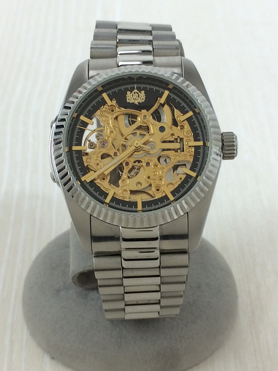 Orient Express OA-8031 back Skeleton Automatic SS gold SLV 10