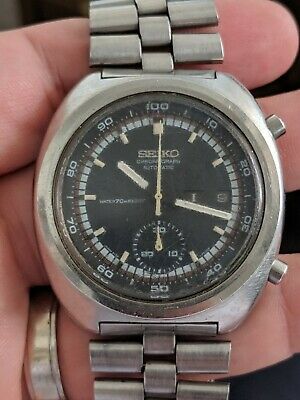 Vintage '70 Seiko 6139-7000 Chronograph, Runs 4 Repair, Proof/Resist, Orig.  Band | WatchCharts