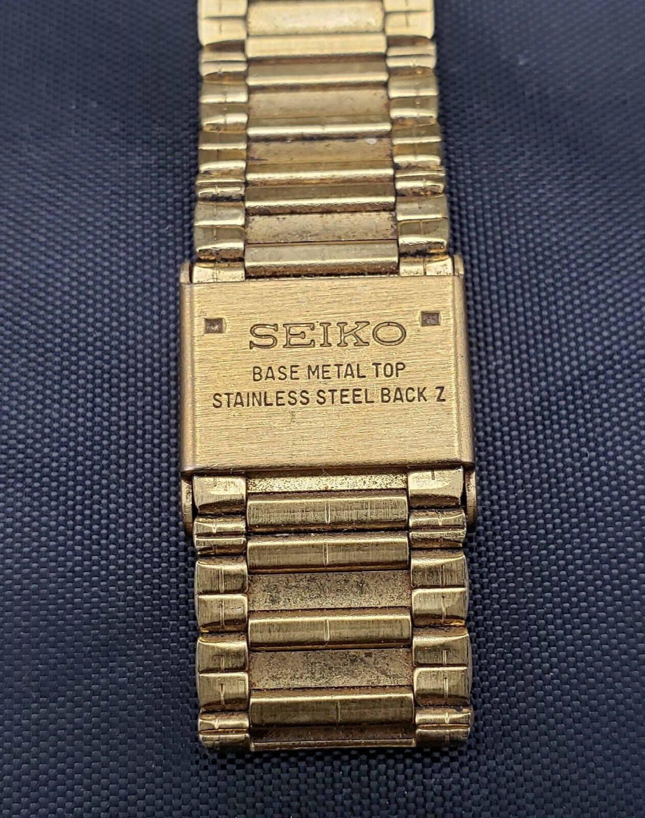 SEIKO Quartz Wrist Watch Gold Toned Metal Model 5Y32 5120 AS IS