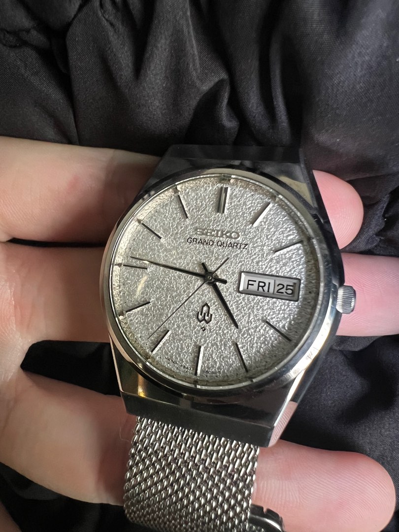 Seiko grand quartz 4843 8050 diamond dust dial | WatchCharts