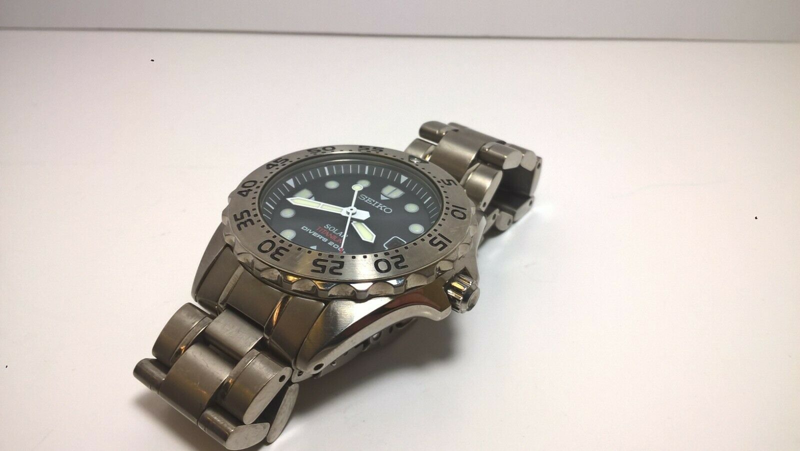 Rare Seiko Prospex (No Logo) SBDN001 V147-0AG0 Solar Scuba 200m 