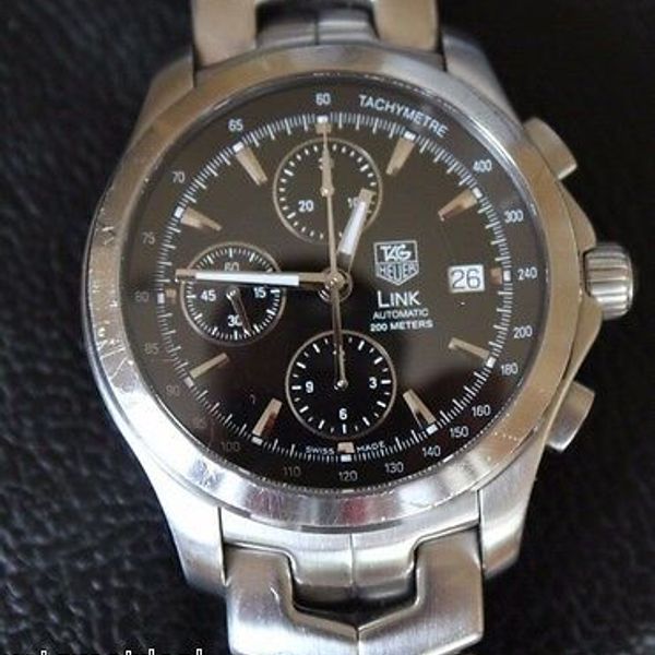 Tag Heuer LINK AUTOMATIC TACHYMETRE CHRONOGRAPH WATCH SWISS BOX/PAPERS