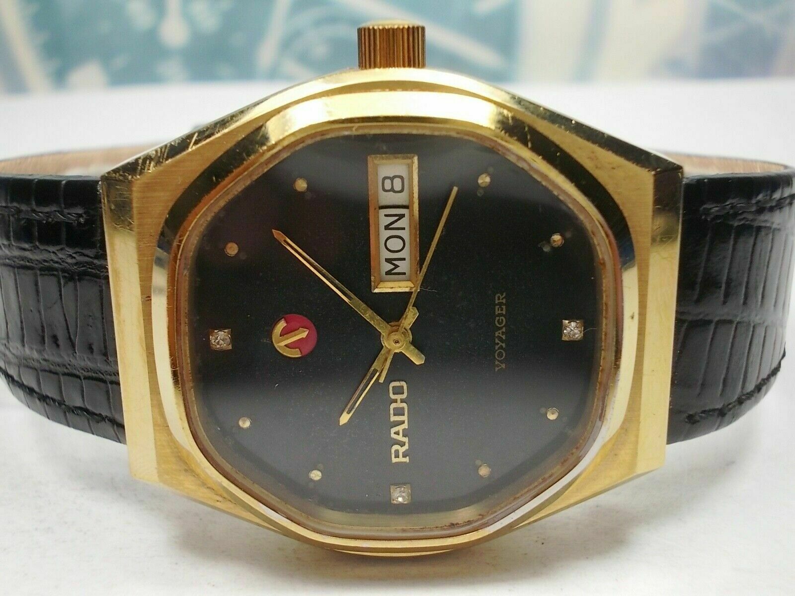 Rado voyager gold discount plated