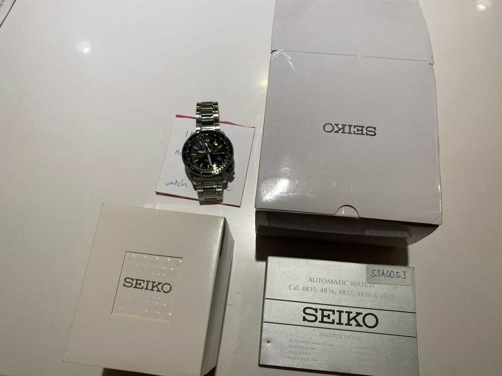 Seiko Superior Flight Automatic 4R37-00B0 Calculator Bezel w/ Box and  Papers | WatchCharts