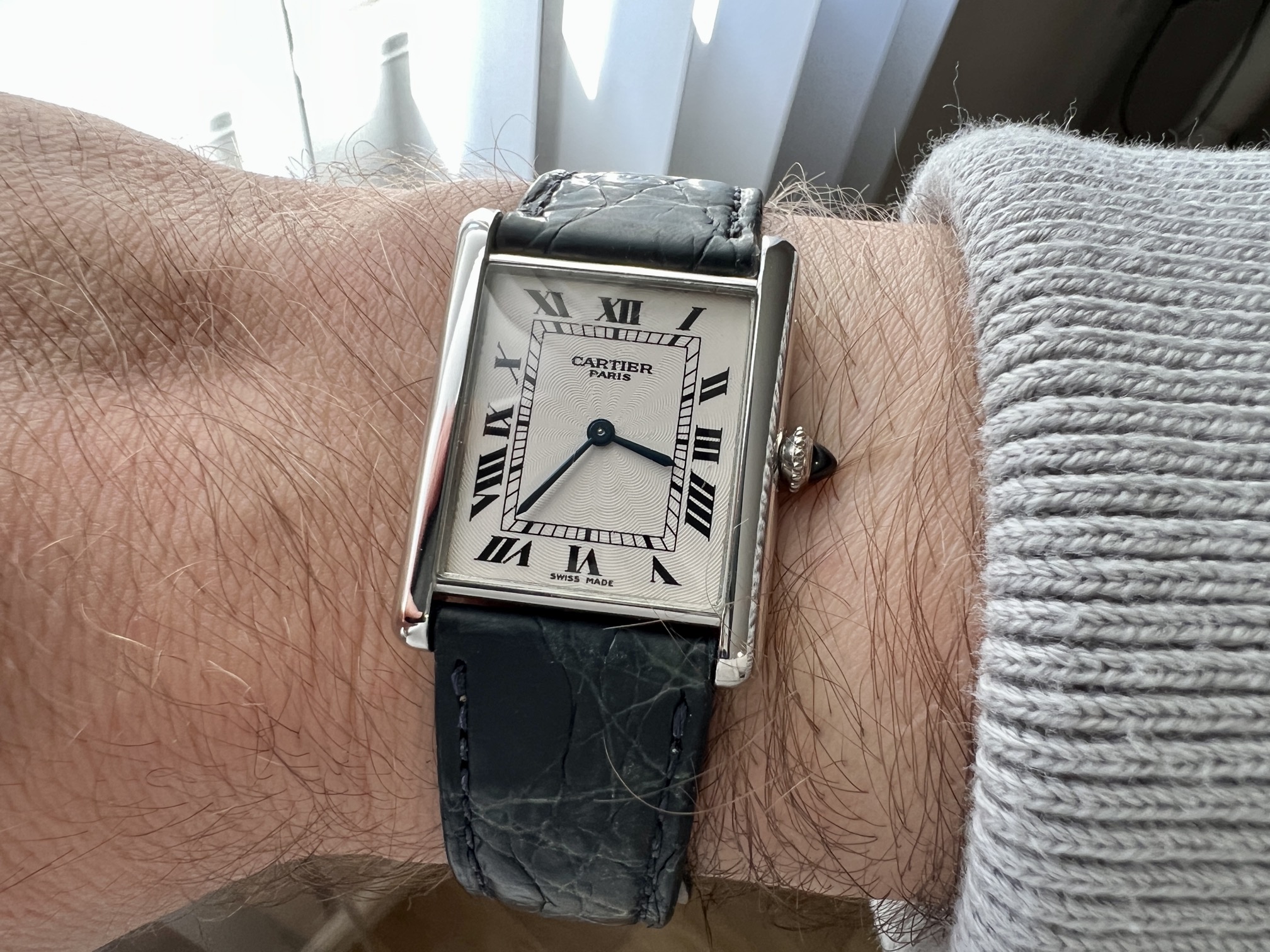 WTS Awesome Cartier Tank Louis PLATINUM 1601 RARE Only 17999