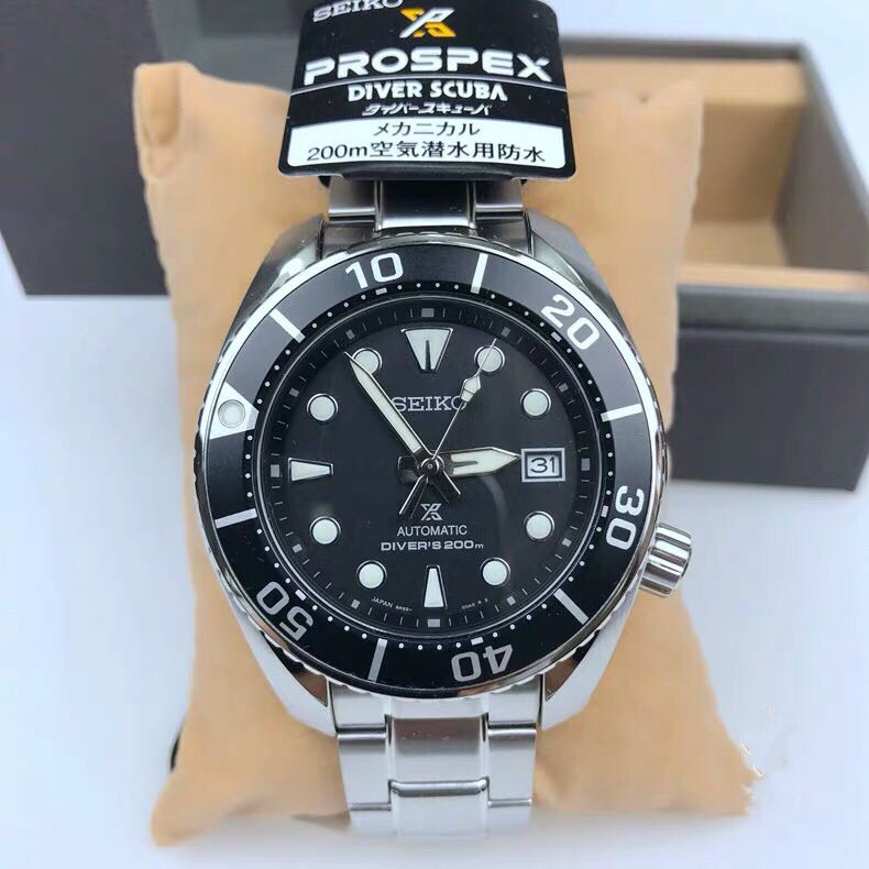 BNIB SEIKO PROSPEX 200M AUTOMATIC BLACK SUMO SAPPHIRE 3RD GEN REF
