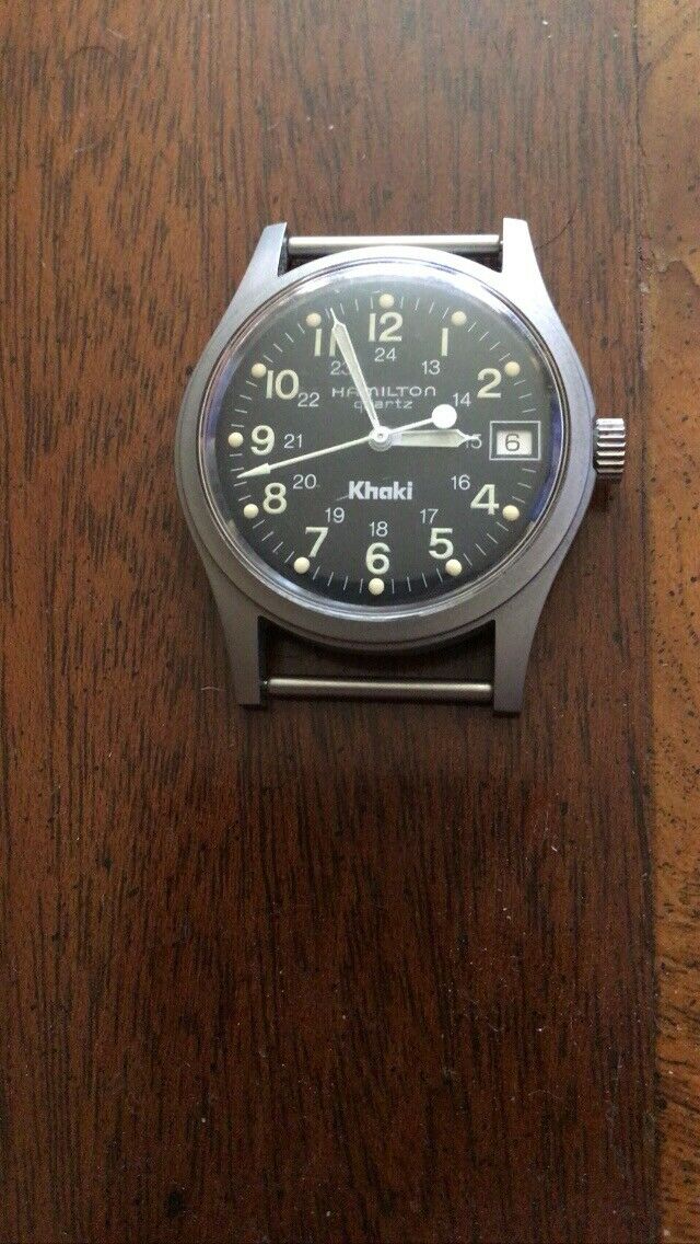 Hamilton Khaki Military 24 Hours Watch Ref 9797 Quartz Excellent
