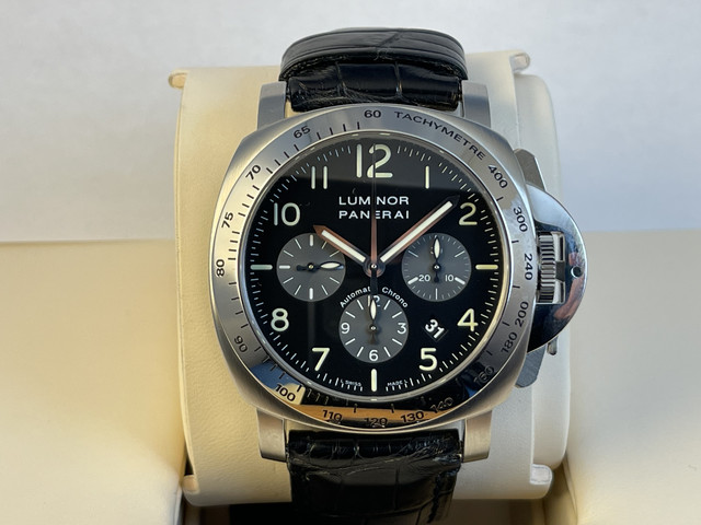 FS Rare Panerai PAM162 F Chrono 44mm Pre Daylight Complete. New